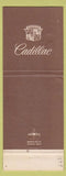 Matchbook Cover - Snyder Oldsmobile Cadillac Phoenixville PA