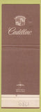 Matchbook Cover - Smith Cadillac Wahpeton ND