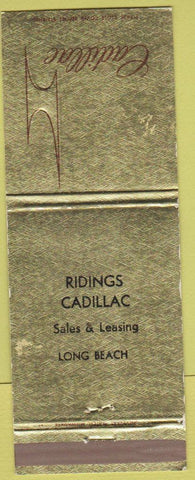 Matchbook Cover - Ridings Cadillac Long Beach CA WEAR