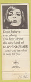 Matchbook Cover - Kuppenheimer Clothes Elam's Fullerton CA