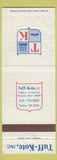 Matchbook Cover - Tuff Kote Warren MI adhesives coatings auto