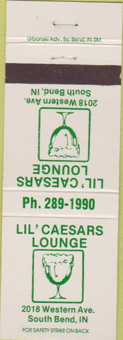 Matchbook Cover - Lil Caesars Lounge South Bend IN