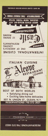 Matchbook Cover - Castle Restaurant Olean NY