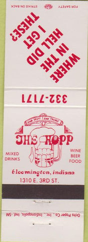 Matchbook Cover - The Hopp Bloomington IN