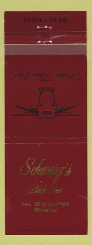 Matchbook Cover - Schwarz's Black Steer Milwaukee WI
