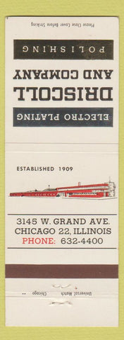 Matchbook Cover - Driscoll Electro Plating Polishing Chicago IL