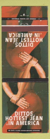Matchbook Cover - Ditto's Jeans girlie Lodi CA