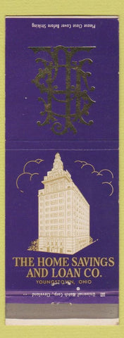 Matchbook Cover - Home Savings and Loan Youngstown OH