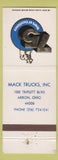 Matchbook Cover - Mack Trucks Akron OH WORN