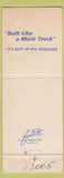 Matchbook Cover - Mack Trucks Akron OH WORN