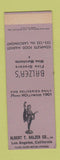Matchbook Cover - Balzer's Grocery Los Angeles CA SAMPLE
