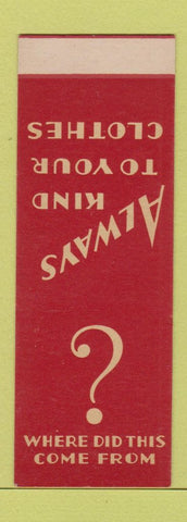 Matchbook Cover - Boise Cleaners SAMPLE