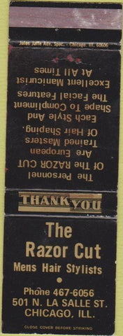 Matchbook Cover - Razon Cut Chicago IL