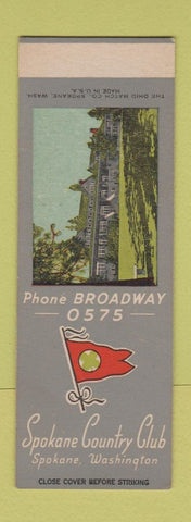 Matchbook Cover - Spokane Country Club WA SAMPLE