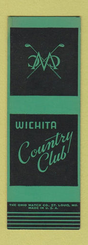 Matchbook Cover - Wichita Country Club KS SAMPLE