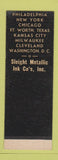Matchbook Cover - Smico Sleight Metallic Ink  SAMPLE