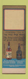Matchbook Cover George Berg Liquor Queen Anne Scotch Blue Ribbon Whiskey SAMPLE