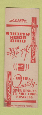 Matchbook Cover - Ohio Book Matches SAMPLE