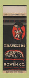 Matchbook Cover - Travelers Auto Insurance Bowen Norwalk OH SAMPLE