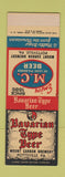 Matchbook Cover - Mount Carbon Beer Pottsville PA Bavarian SAMPLE