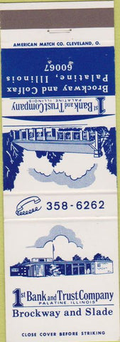 Matchbook Cover - 1st Bank Trust Palatine IL