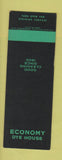 Matchbook Cover - Economy Dye House SAMPLE