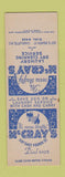 Matchbook Cover - McCray's Laundry Charlotte NC SAMPLE