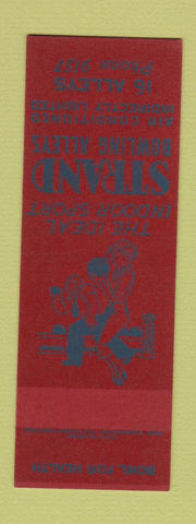 Matchbook Cover - Strand Bowling Alleys girlie SAMPLE