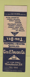 Matchbook Cover - Geo Trudel Plumbing Heating Supply Manchester NH SAMPLE