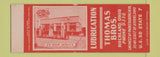 Matchbook Cover - Thomas Bros oil gas Sohio Rockland OH SAMPLE