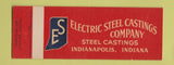 Matchbook Cover - Electric Steel Castings Indianapolis IN Full Length SAMPLE