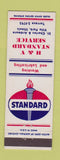 Matchbook Cover - H&V Standard oil gas Villa Park IL
