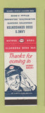 Matchbook Cover - Lane's Esso oil gas Wilmington DE