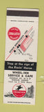 Matchbook Cover - Frontier oil gas Wheel Inn Cafe Wheeler KS