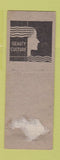 Matchbook Cover - Leah Wilhelm Beauty Salon Lancaster PA