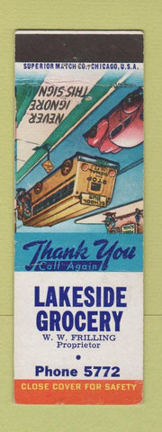Matchbook Cover - Lakeside Grocery