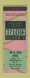Matchbook Cover - St Elmo Hotel Chautauqua NY low phone # WORN