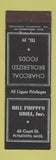 Matchbook Cover - Bill Pioppi's Grill Plymouth MA low phone # MERCHANTS