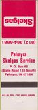 Matchbook Cover - Skelgas oil gas Palmyra IN