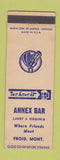 Matchbook Cover - Annex Bar Froid MT