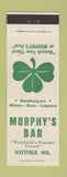 Matchbook Cover - Murphy's Bar Westfield WI