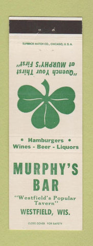 Matchbook Cover - Murphy's Bar Westfield WI