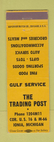 Matchbook Cover - The Trading Post Ionia MI