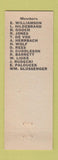 Matchbook Cover - Village Fire Department New Buffalo MI low phone #