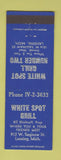 Matchbook Cover - White Spot Grill Lansing MI