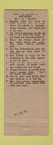 Matchbook Cover - Old Heidelberg Inn Sebawaing MI hillbilly