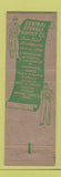 Matchbook Cover - Central Overall Supply Detroit MI work clothes
