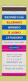 Matchbook Cover - 1963 Chevrolet Tillery Estancia NM