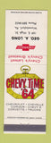 Matchbook Cover - 1964 Chevrolet Geo Long Womelsdorf PA