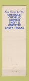 Matchbook Cover - 1965 Chevrolet Louis Smith Highland NY
